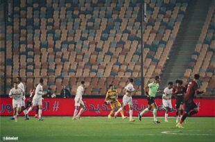 لاعبو سيراميكا كليوباترا والزمالك في الملعب