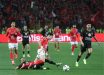 صورة تجمع بين شعاري الأهلي والزمالك مع تعليق "قمة الدوري المصري"