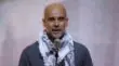 بيب جوارديولا مدرب كرة قدم يوجه رسالة تضامن مع الشعب الفلسطيني