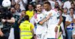كيليان مبابي يحتفل بتسجيل هدف لريال مدريد ضد إشبيلية